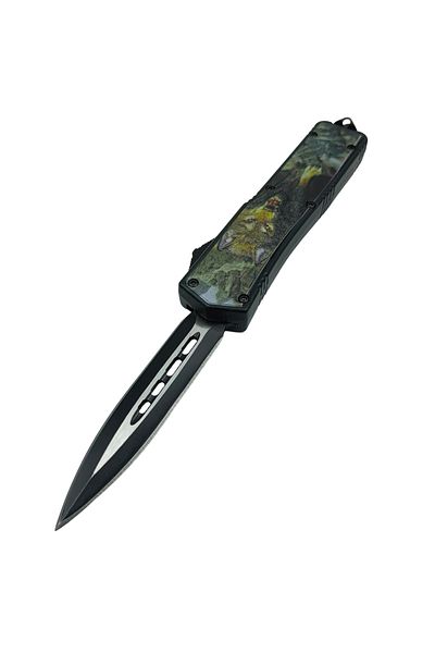 Depox Cuțit automat de vânătoare IdeallStore®, Sânge de Lup, metal, 22 cm