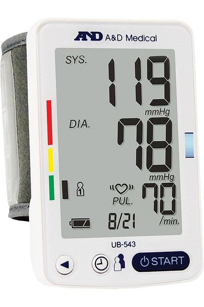 Not Applicable A&D UB-543 Wrist Blood Pressure Monitor