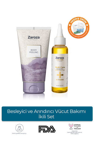ZAROZA Besleyici ve Arındırıcı Vücut Bakımı İkili Set