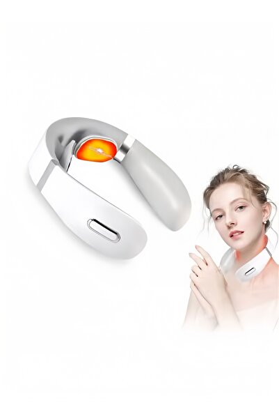 Yelajoy Portable smart neck massager,U-shaped design,3 seconds heating,6 modes,pain and stress relief,white