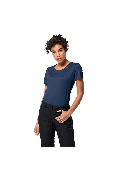 Jack Wolfskin Tricou albastru pentru femei Tech T