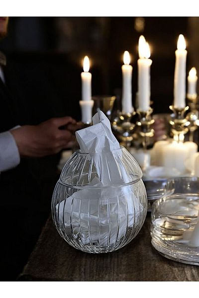AYZ HOME Suport pentru șervețele din sticlă de cristal de dimensiuni mari