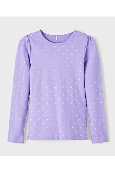 Name it - NKFVILINE بلوزة طويلة الأكمام رفيعة - رملي فيربينا