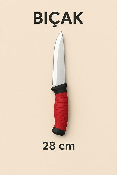 eryahome Eco Kitchen Set of 2 |   24X34 cm Stainless Steel Cutting Board+ 28 cm Chef Knife