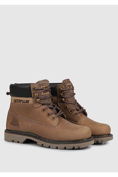 Caterpillar Colorado Beige Δερμάτινες Γυναικείες Μπότες - 015g 100095