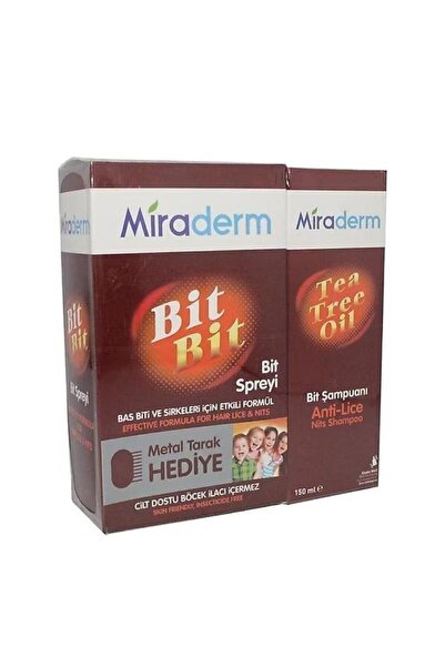 Miraderm Tea Tree Oil Şampuan 150 ml Bit Spreyi 100 ml