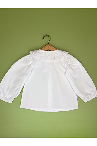 greenrise Bebe Yaka Basic Uzun Kollu Kız Çocuk Gömlek