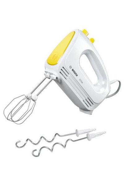Bosch Mixer de mana Bosch MFQ2210Y, 375 W, 4 +1 turbo (Alb/Galben)