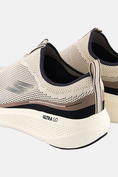 SKECHERS Men Go Run Elevate Uplift Slip On Outdoor Shoes, Beige