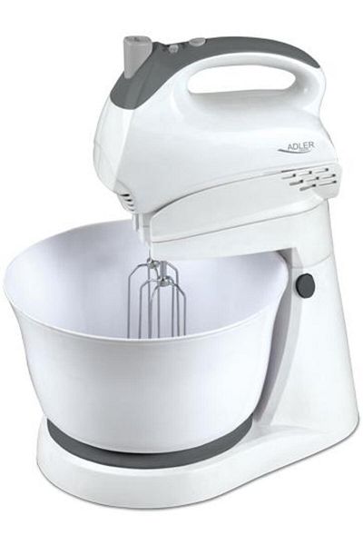 adler Mixer cu bol Adler AD 4202, 300 W, 5 trepte (Alb)