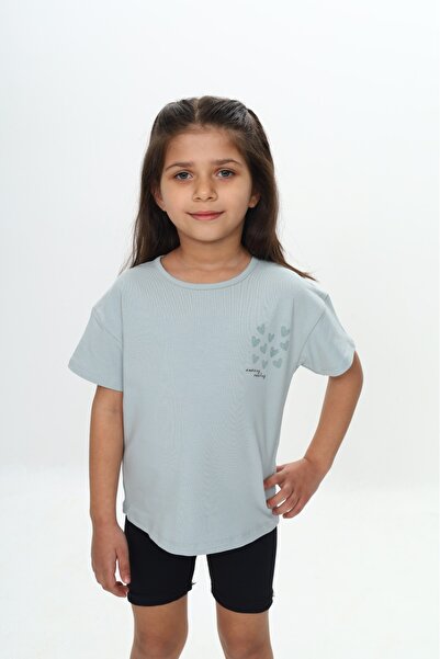 Toontoy Devojčina majica sa više srca na grudima Štampano