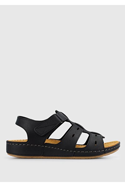 Eclipse Black Women's Flat Sandals