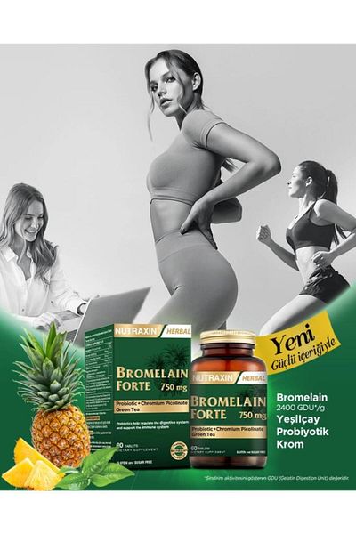 Nutraxin Bromelain Force 60 Tablets