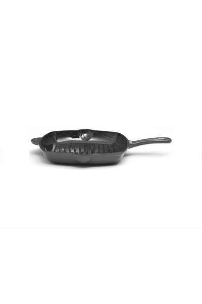 Heinner HEINNER HR-ZVC-G26 grill pan, enameled cast iron, without lid, 26.5 x 4.5 cm (Grey)