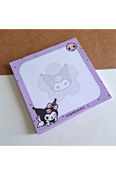 Songwol Studios Kuromi Sanrio Memo Pad, Memopad, Notepad, Notepad