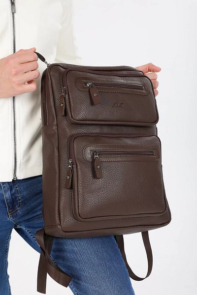 ergül çanta Unisex Αδιάβροχο 15,6 ιντσών Σακίδιο πλάτης από συνθετικό δέρμα συμβατό με υπολογιστή και φορητό υπολογιστή
