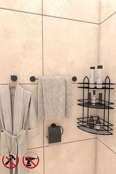 Alper Banyo ΜΑΥΡΟ EK03 ΣΕΤ ΜΑΚΡΥ ΠΕΤΣΕΤΟ ΚΑΛΥΜΜΑ ΤΟΥΑΛΕΤΑΣ ΡΟΖΑ ΜΠΑΝΙΟΥ