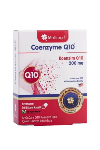 MedicaGo Coenzyme Q10 200 Mg 30 Capsules