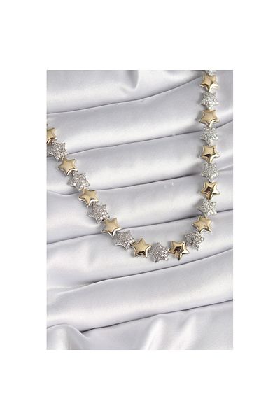 Skygo Brass Mix Color Zircon Stone Star Model Vip Exclusive Series Women's Necklace - Tj-Bko9544