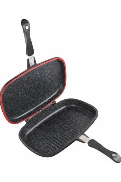 Heinner Heinner HR-SCO-A0236B rectangular aluminum double frying pan, 36 x 24 x 7.5 (Black)