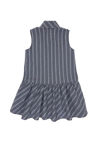 U.S. Polo Assn. Girl's Navy Blue Woven Dress 50306587 -Vr033
