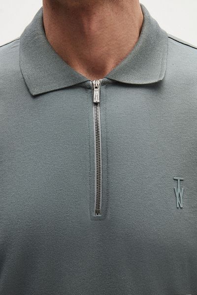 Twn Slim Fit Dark Moss απλό μπλουζάκι