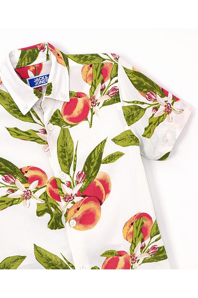 Jack & Jones Junior Junior All Over Fruity Shirt - White