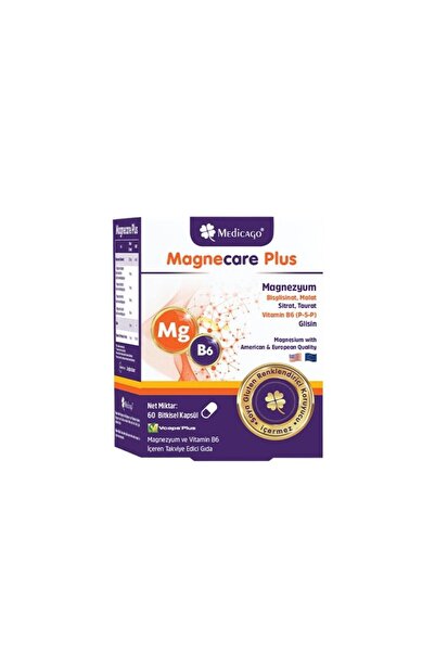 MedicaGo Magnecare Plus Magnezyum Ve Vitamin B6 Içeren Takviye Edici Gıda 60 ...