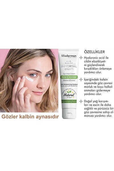 Fitoderman Immortal Morluk Azaltıcı, Nemlendirici, Kırışıklık Karşıtı Göz Çevresi Bakım Kremi 20
