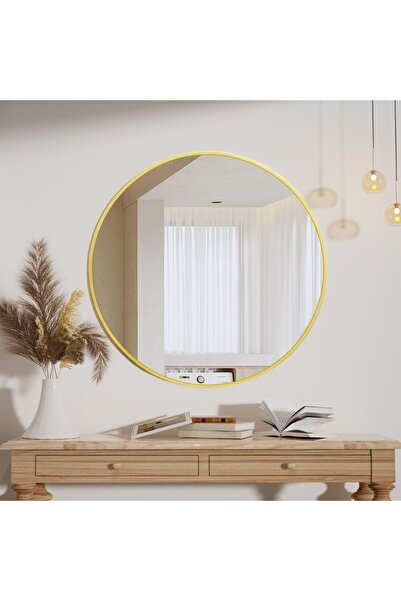 Mgs Dekoratif Ayna Glorya Gold Ayna - Duvar Aynası Banyo Aynası
