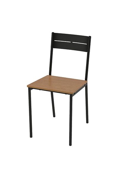 IKEA كرسي SANDSBERG، أسود/بني مصبوغ