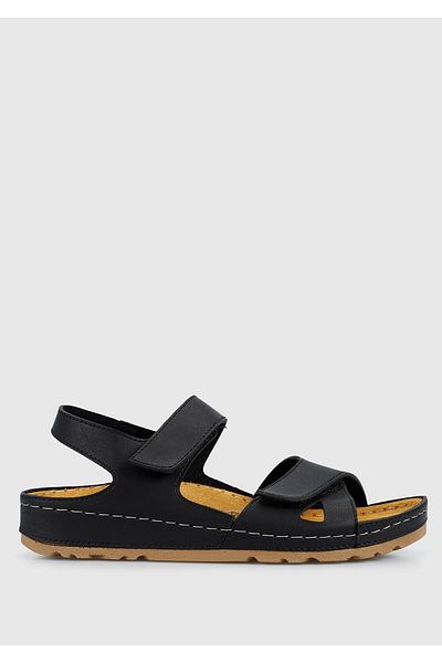 Eclipse Black Women's Flat Sandals