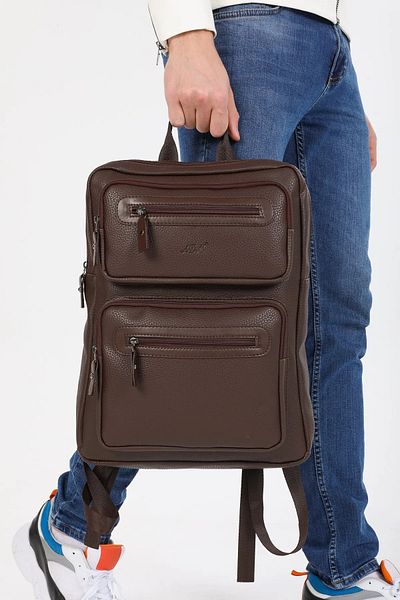 ergül çanta Unisex Αδιάβροχο 15,6 ιντσών Σακίδιο πλάτης από συνθετικό δέρμα συμβατό με υπολογιστή και φορητό υπολογιστή