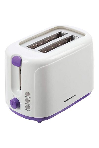Heinner Prajitor de paine Heinner TP-750UV, 750W, 2 Felii (Alb/Mov)