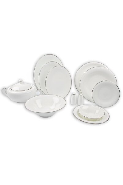 Mikasa Moor Pearl Silver 74 Parça Bone China Yemek Seti