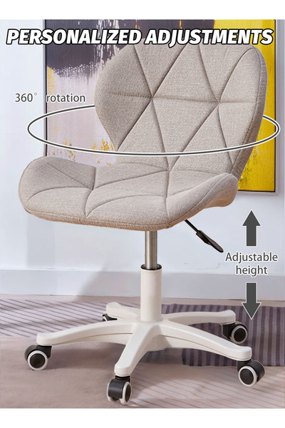 EqiEch Office Chair,Ergonomic Computer Chair,Waterproof PU Leather,Silent Wheel,Adjustable Height