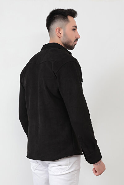 JB John Borners Ανδρικό πουκάμισο σουέτ με διπλή τσέπη και λεπτομέρεια με κουμπώματα - 16463