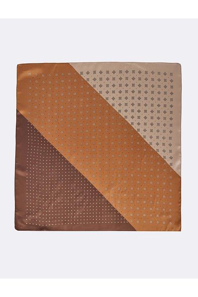 Jimmy Key Brown Woven Scarf
