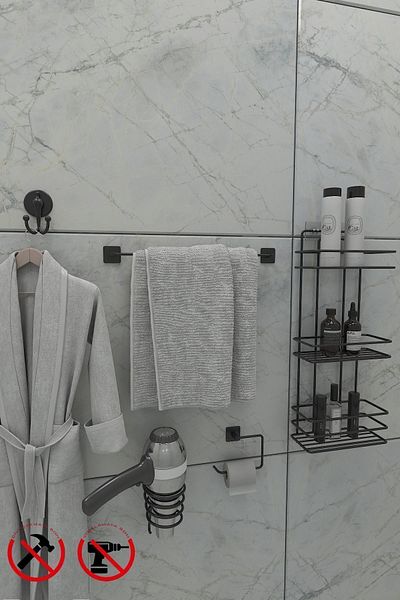 Alper Banyo ΜΑΥΡΟ TŞ03 ΣΕΤ ΤΕΤΡΑΓΩΝΟ ΜΑΚΡΙΑ ΠΕΤΣΕΤΑ ΤΕΤΡΑΓΩΝΟ ΧΑΡΤΙ ΤΟΥΑΛΕΤΑΣ ΤΕΤΡΑΓΩΝΟ ΦΟΝΤΟ ΚΑΙ ΜΠΑΝΙΟ