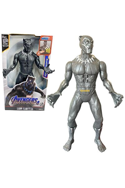 tmtoysandmore Black Panter Oyuncak Karakter Figür Sesli Işıklı 30 Cm Black Panter Figürü