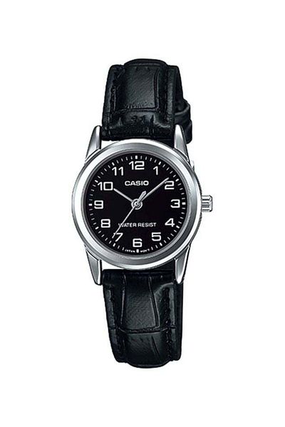 Casio Women's Formal Water Resistant Analog Watch, LTP-V001L-1B - 31 mm - Black