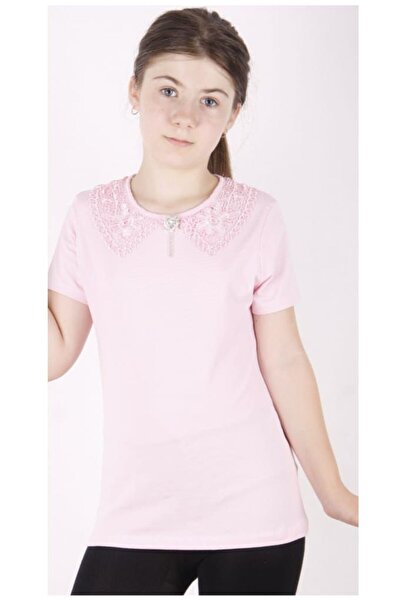 Toontoy Girl's Lace Front School T-Shirt 16312