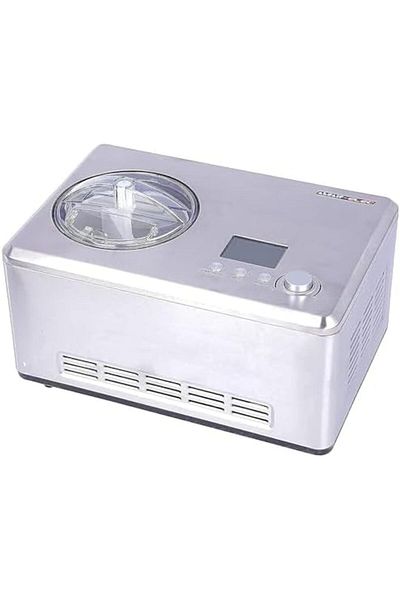 ALSAIF Electric Ice Cream Maker With Stainless Steel, 180w, Silver