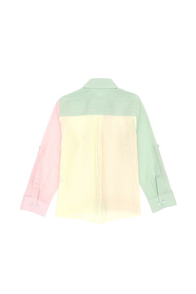 U.S. Polo Assn. Boy's Aqua Green Long Sleeve Shirt 50306578 -Vr048