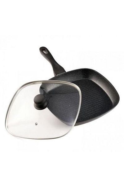 Heinner Heinner Aluminum Grill Pan HR-BET-ROCA28G, 28 x 4 cm (Black)
