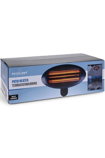 Other Incalzitor electric cu quartz pentru terasa 2000 W EE5000020, putere 2000 W, 3 tuburi quartz
