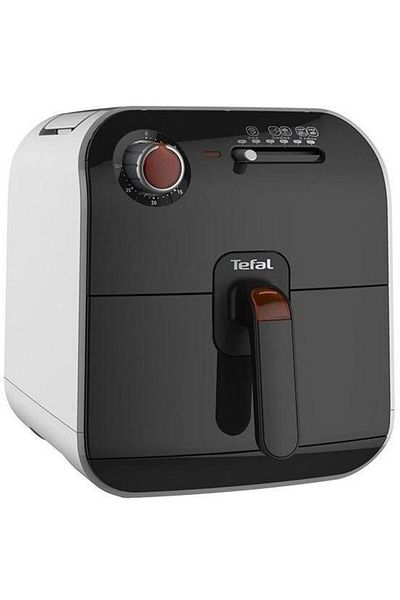 TEFAL Friteuza Tefal FX100015 Fry Delight, Capacitate 0,8 kg, Temporizator, Bol detasabil (Alb/Negru)