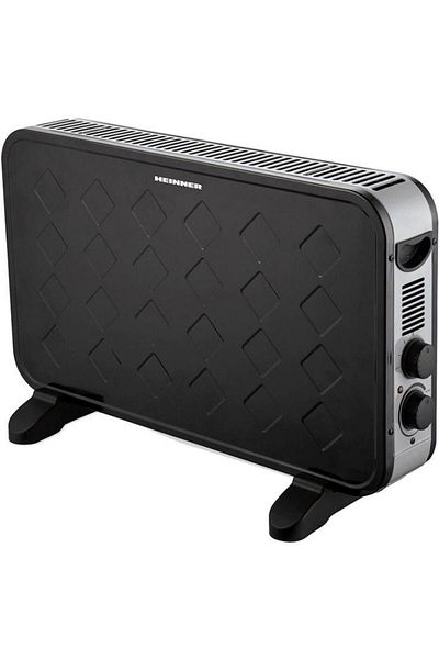 Heinner Convector electric Heinner HCVH-Y2000TBK, 2000W, 2 trepte de putere, Termostat reglabil (Negru)
