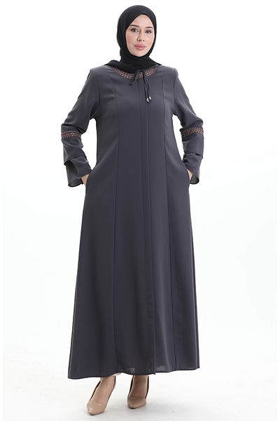 sefamerve Μεγάλο μέγεθος με κρυφό φερμουάρ 6193-03 Anthracite Ferace