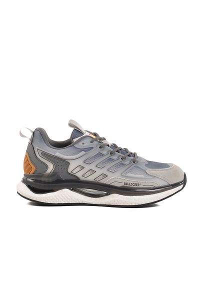 Bulldozer Ανδρικά αθλητικά παπούτσια Grey Memory Foam Mesh Light 241398 M